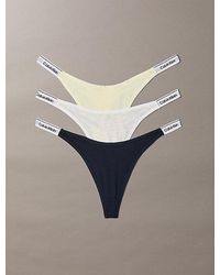 Calvin Klein - 3 Pack Dipped Thongs - Lyst