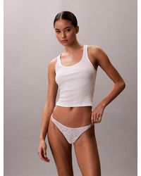 Calvin Klein - Dipped String Thong - Lyst