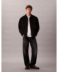 Calvin Klein - Camisa de pana holgada con botones - Lyst