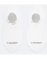 Calvin Klein - 2 Pack Scalloped Diamond Knit Invisible Socks - Lyst