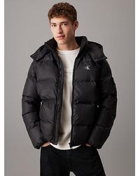 Calvin Klein - Donzen Pufferjack Met Capuchon - Lyst