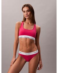 Calvin Klein - Brassière Sfoderata - Lyst
