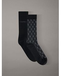 Calvin Klein - 2 Pack Soft Cotton Stretch Crew Socks - Lyst