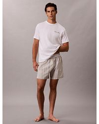 Calvin Klein - Shorts Pyjama Set Heritage Cotton Poplin - Lyst