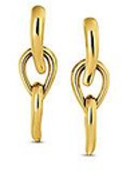 Calvin Klein - Jeans Sculptured Drops Chain Link Earrings - Lyst