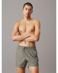 Calvin Klein - Short De Bain Mi-Long Avec Cordon De Serrage - Lyst