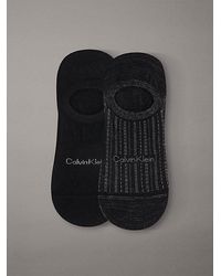 Calvin Klein - 2 Pack Soft Stripe Invisible Socks - Lyst