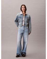 Calvin Klein - Sherpa Denim Jacket - Lyst
