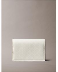 Calvin Klein - Allover Monogram Logo Accordion Card Case - Lyst