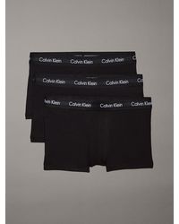 Calvin Klein - Low Rise Trunk 3pk 0000u2664g Boxers,b- White - Lyst