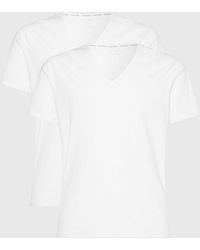 Calvin Klein - 2 Pack Lounge T-shirts - Modern Cotton - - White - Men - L - Lyst