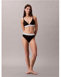 Calvin Klein - Icon Cotton Modal High Waist Bikini - Lyst