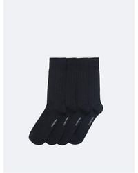 Calvin Klein - Rib Logo 4-Pack Dress Socks - Lyst