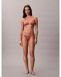 Calvin Klein - Tie Side Bikini Bottoms Essentials - Lyst