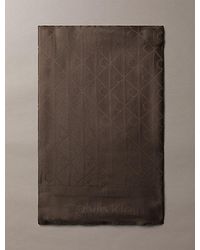 Calvin Klein - Satin Jacquard Logo Scarf - Lyst
