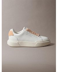 Calvin Klein - Leather Durable Traction Chunky Trainers - Lyst
