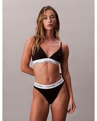 Calvin Klein - High Leg Bikini Briefs Icon Cotton Modal - Lyst