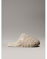 Calvin Klein - Jeans Faux Shearling Sherpa Slippers - Lyst