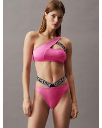 Calvin Klein - One Shoulder Bikini Top - Intense Power - Lyst