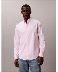 Calvin Klein - Calvin Klein Solid Classic Oxford Button-Down Shirt - Lyst