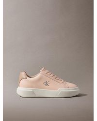 Calvin Klein - Leather Durable Traction Chunky Trainers - Lyst