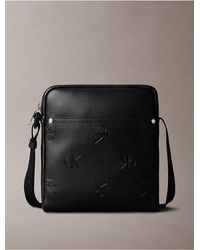 Calvin Klein - Calvin Klein Allover Monogram Reporter Bag - Lyst