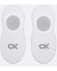 Calvin Klein - 2 Pack Soft Combed Cotton Invisible Socks - Lyst