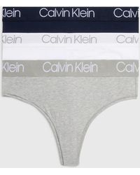 Calvin Klein - 3 Pack High Waisted Thongs - Body - Lyst
