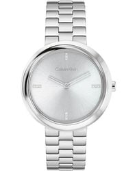 Calvin Klein - Twisted Bezel Bracelet Watch - Lyst