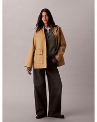 Calvin Klein - Jeans Cotton Blend Twill Utility Jacket - Lyst