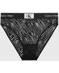 Calvin Klein - Kanten Slip Met Hoge Taille - Ck96 - Lyst