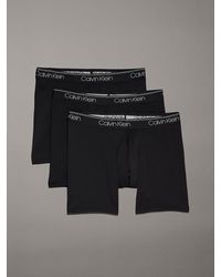 Calvin Klein - Boxer Aderenti Lunghi Confezione Da 3 - Lyst