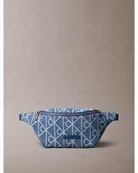 Calvin Klein - Denim Logo Jacquard Bum Bag - Lyst