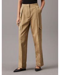Calvin Klein - Relaxed Tailored Cargo Trousers - Lyst
