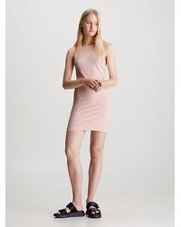 Calvin Klein - Milano-Jersey-Kleid mit Cut-out-Detail - Lyst