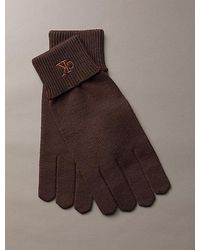 Calvin Klein - Knit Signature Logo Touchscreen Gloves - Lyst
