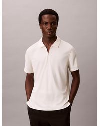 Calvin Klein - Slim Stretch Mesh Polo Shirt - Lyst