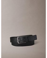 Calvin Klein - Pebbled Full Grain Leather Belt - Lyst