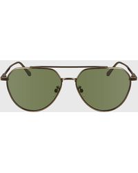 Calvin Klein - Aviator Sunglasses Ck24100s - Lyst