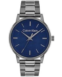 Calvin Klein - Armbandhorloge Met Getextureerde Wijzerplaat - Lyst