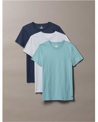 Calvin Klein - 3 Pack Crewneck T-Shirt - Lyst