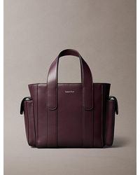 Calvin Klein - Kleine Jacquard Tote Bag Met Logo - Lyst