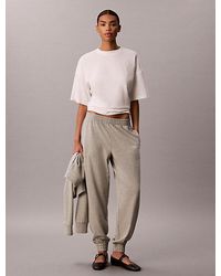 Calvin Klein - Logo Cotton Jersey Lounge Sweatpants - Lyst