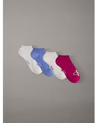 Calvin Klein - 4 Pack Soft Cotton Logo Trainer Socks - Lyst