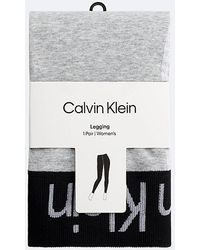 Calvin Klein - Logo Waistband Leggings - Lyst