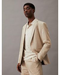 Calvin Klein - Veste blazer slim en SeaCell - Lyst