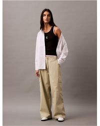 Calvin Klein - Calvin Klein Utility Canvas Cargo Pant - Lyst