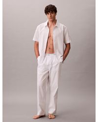 Calvin Klein - Cotton Poplin Pyjama Pants - Lyst