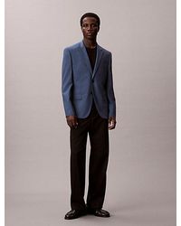 Calvin Klein - Houndstooth Slim Blazer - Lyst