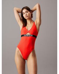 Calvin Klein - Maillot De Bain Ajouré - Lyst